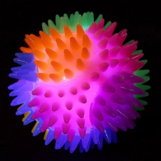 Light up spiky ball