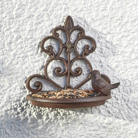 Cast iron bird feeder