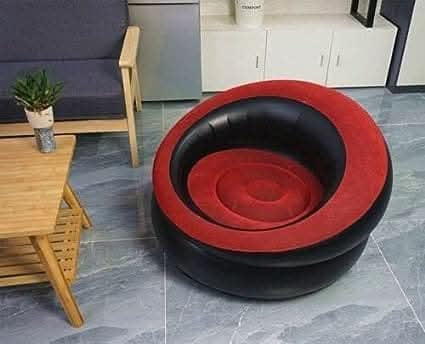 Black & Red Inflatable Chair