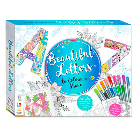 Beautiful Letter Colour And Share Gift Set