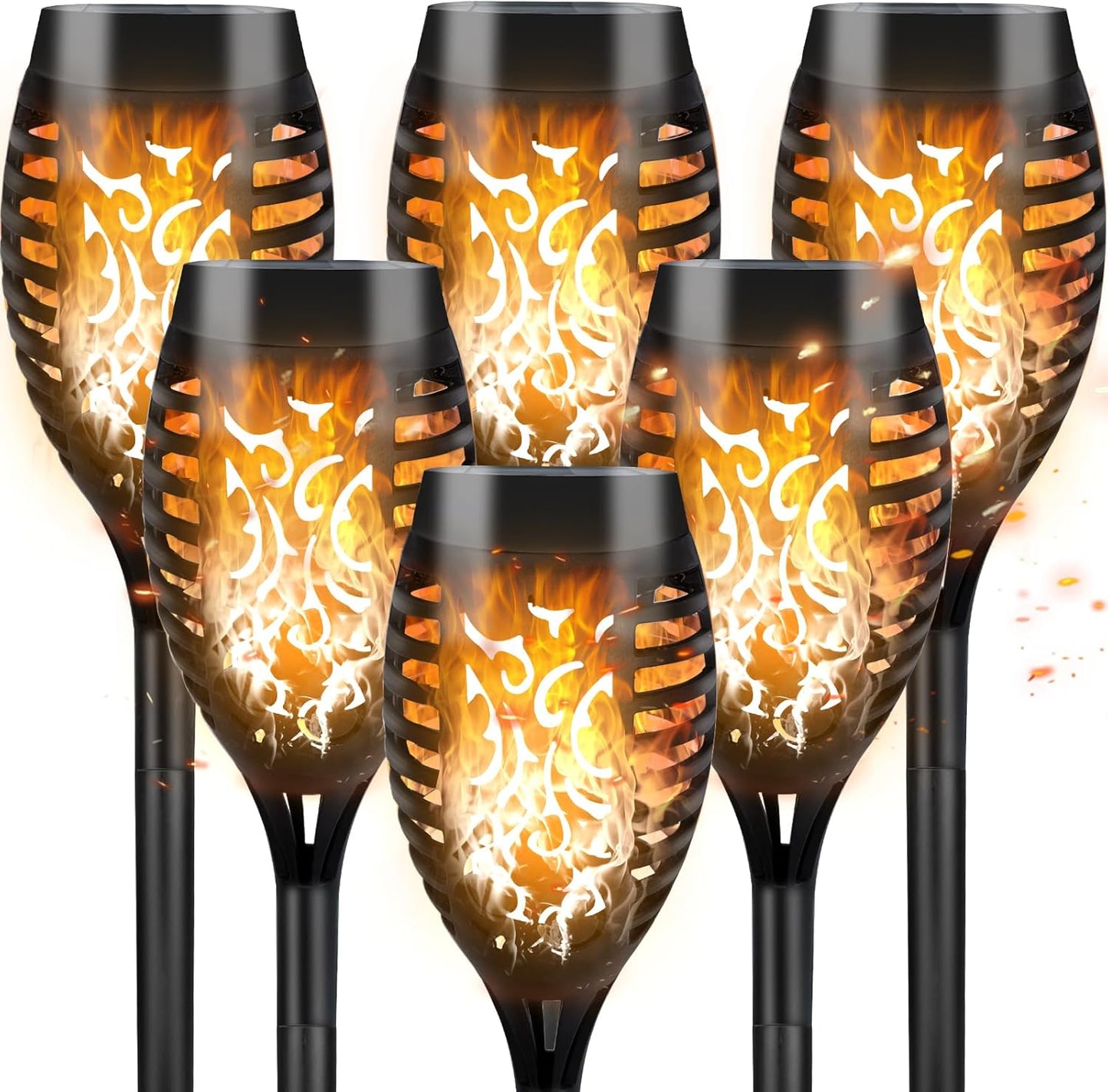 Solar flame lights
