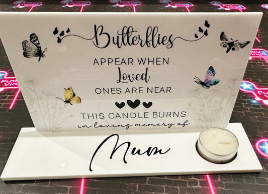 Personalised Memorial tea light holder