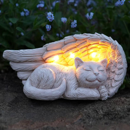Cat solar ornaments