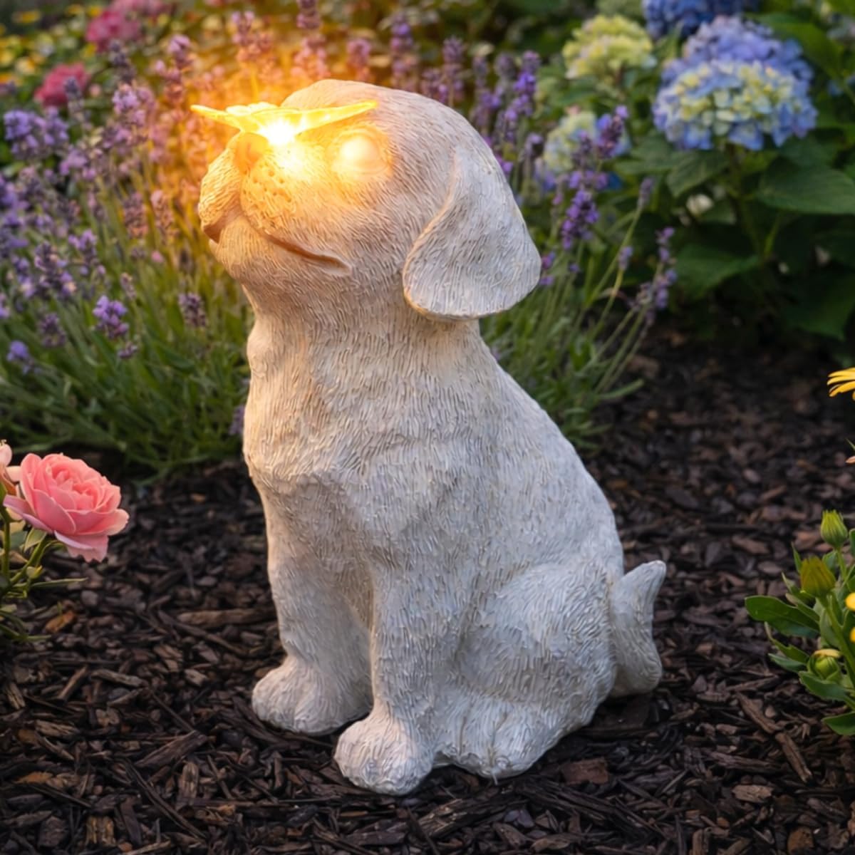 Dog Solar ornaments