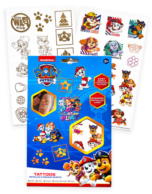 Paw patrol tattoo pack