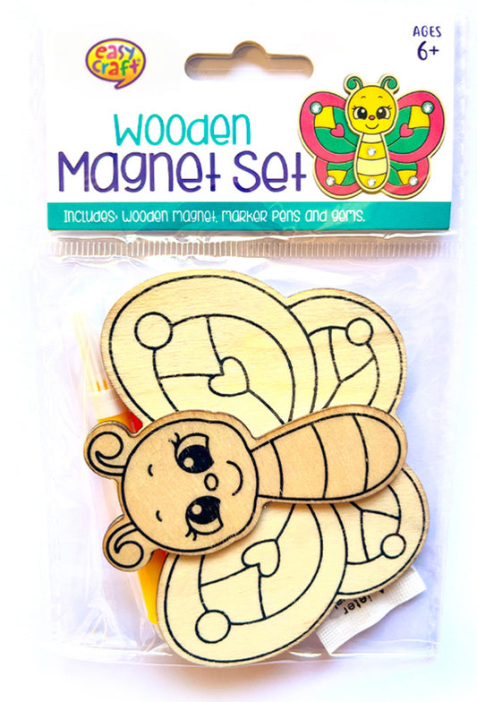 Butterfly wooden magnet kit