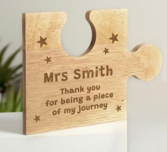 Personalised jigsaw piece
