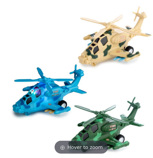 Helicopter lights and sounds
