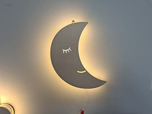 Moon Wooden Night Light