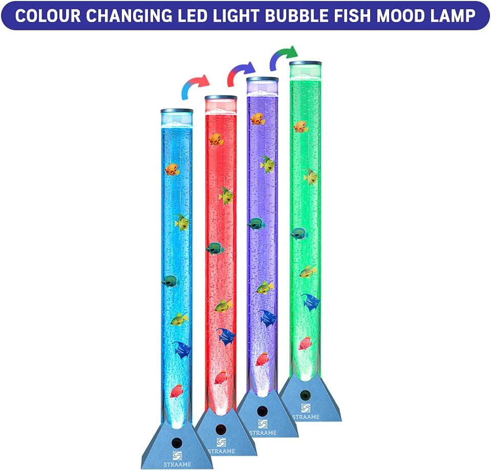 Sensory fish tube bubble light