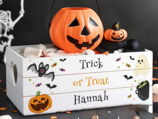 Halloween wooden crates
