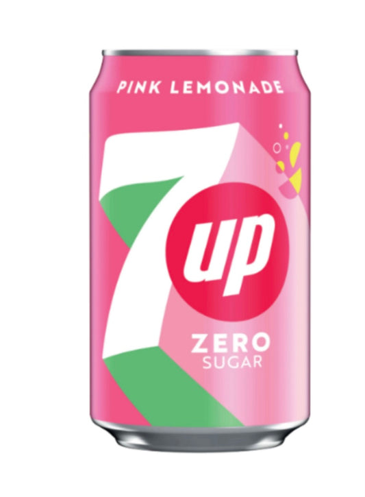 7up Pink Lemonade Zero Sugar Cans (24 x 330ml)