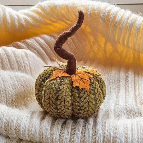 Plush Pumpkin – 13cm Handcrafted Autumn Decoration