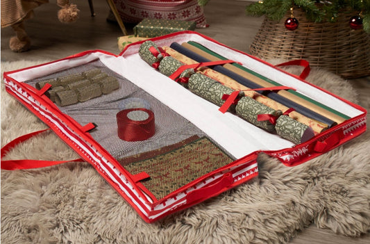 Wrapping paper storage bag
