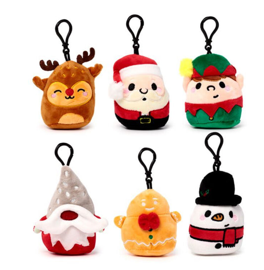 Christmas Squidglys Plush Keyring