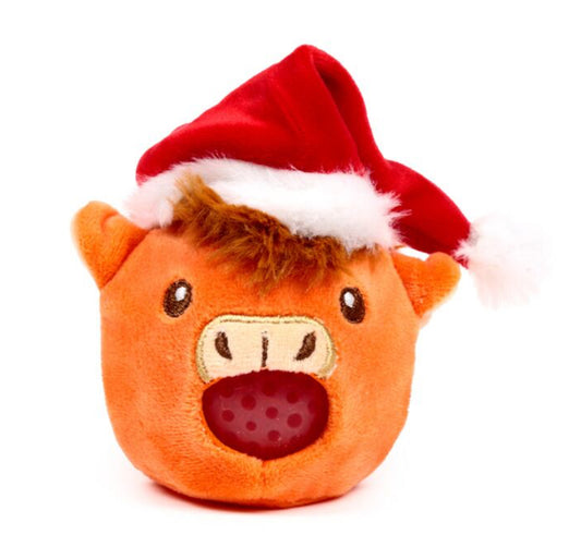Christmas Highland Cow fidget toy