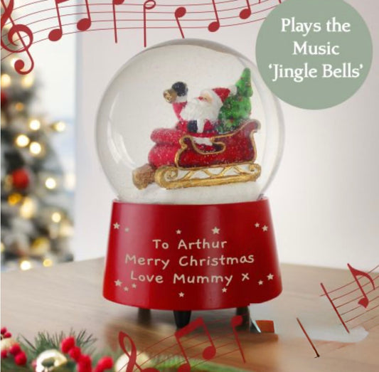 Personalised musical snow globe - Christmas