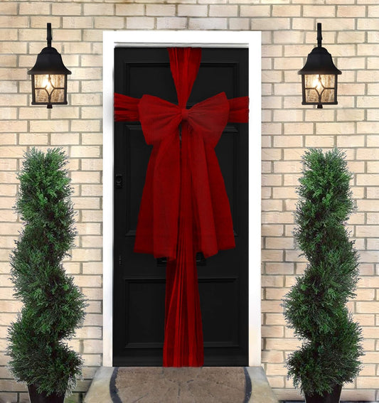 Christmas door bow