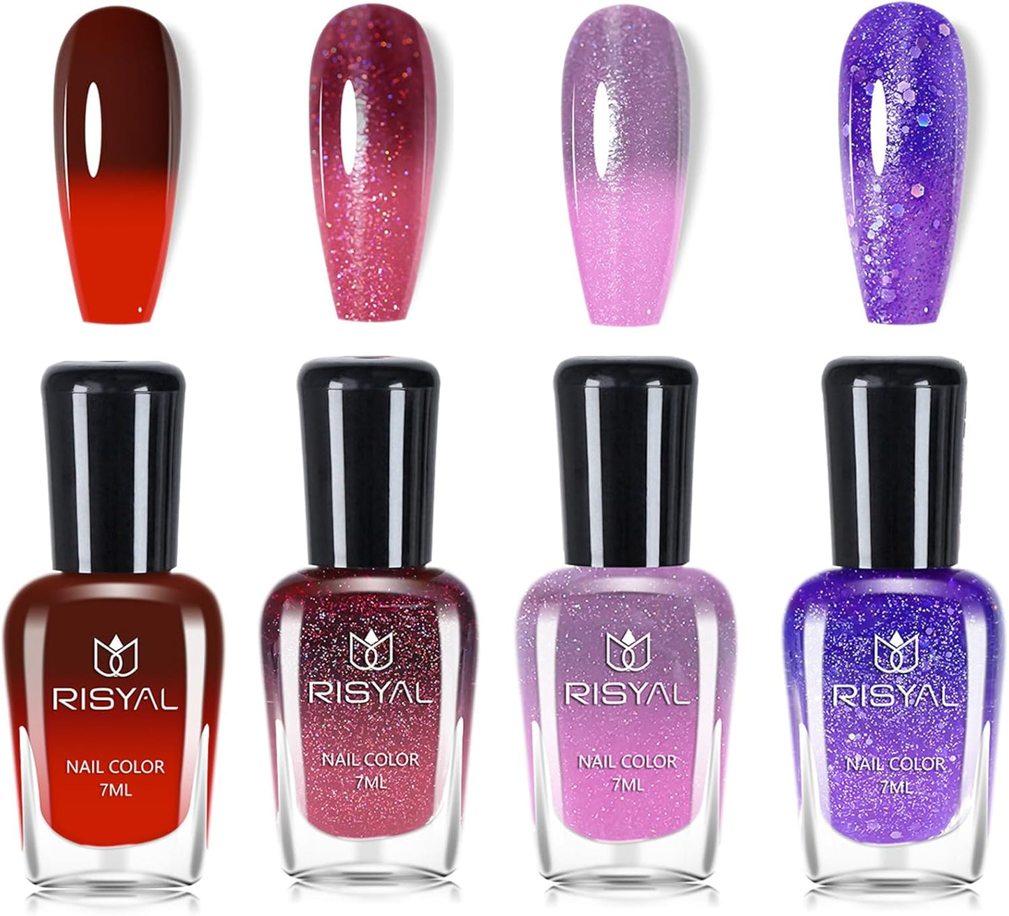 Temperature colour changing nail polish