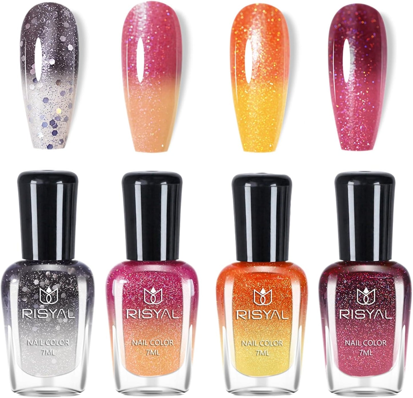 Temperature colour changing nail polish