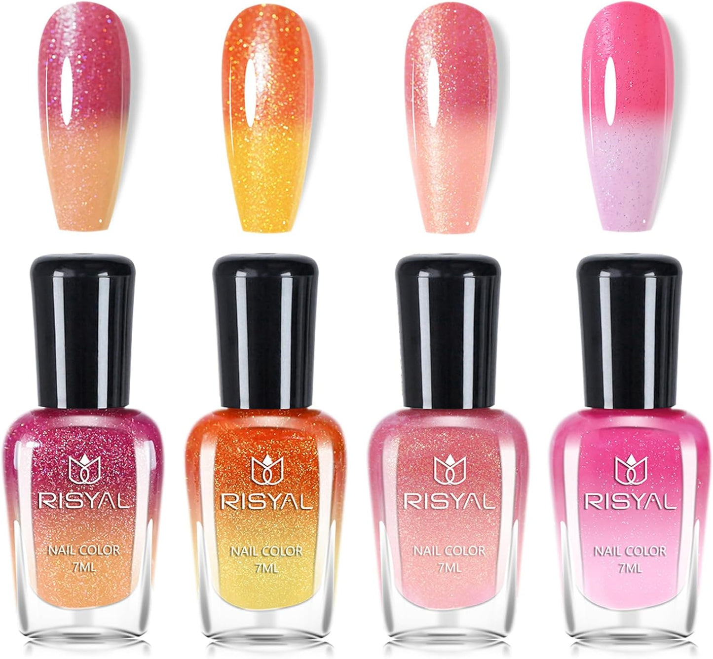 Temperature colour changing nail polish