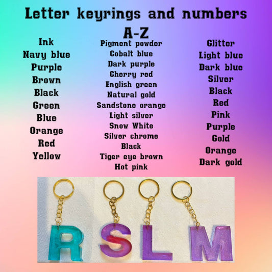 Personalised Resin letter or number