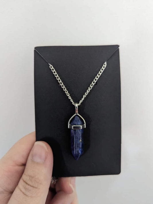 Lapis lazuli crystal necklace