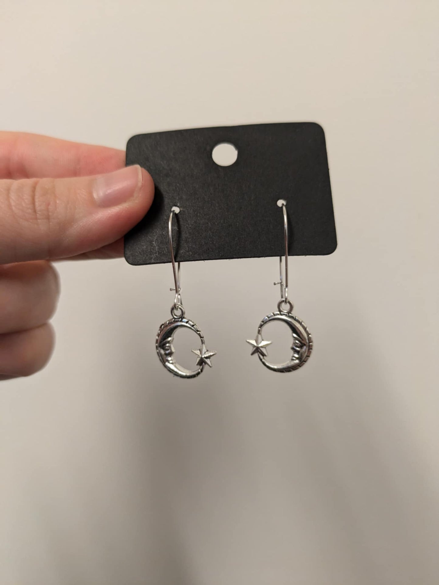 Half moon full circle earrings