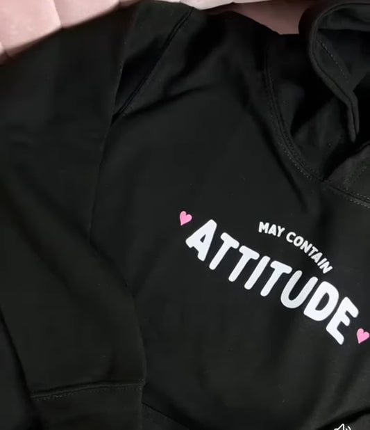 May Contain Attitude Personalised Hoody