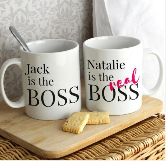 Set of 2 Personalised Couples mugs