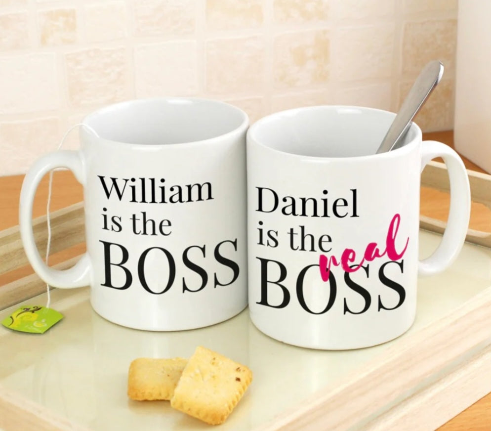 Set of 2 Personalised Couples mugs