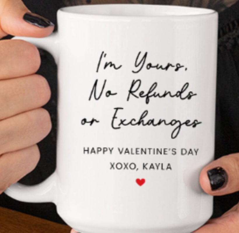 Personalised Valentines mug