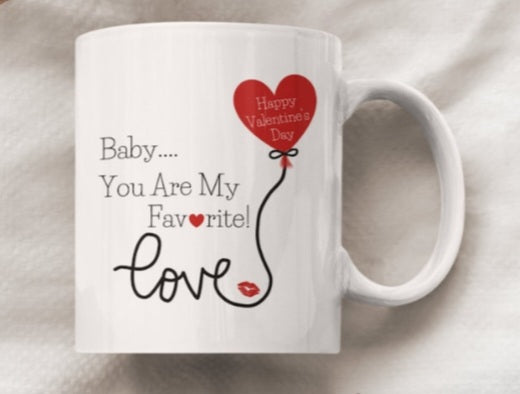 Personalised Valentines mug