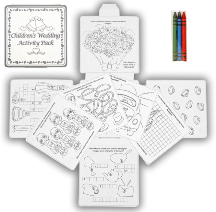 10 X wedding activity sets