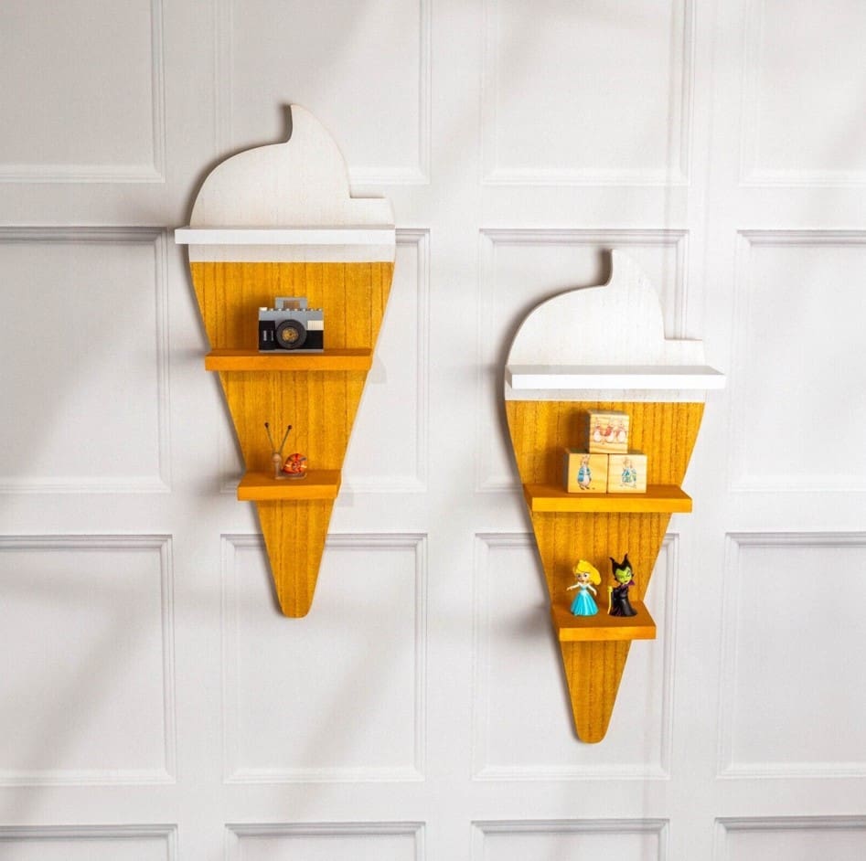 Ice Cream Floating Shelves x2