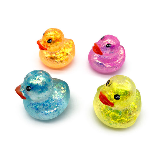 Random glitter Duck figit toy