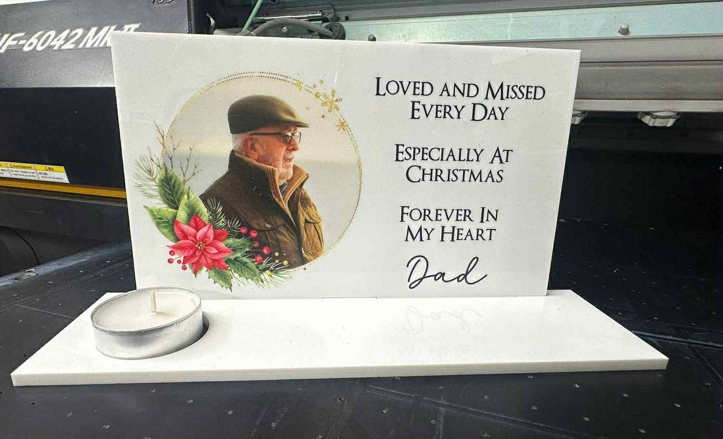 Personalised Memorial Christmas tea light holders