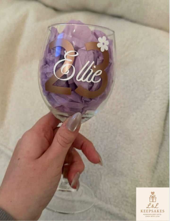 Personalised Wine glass