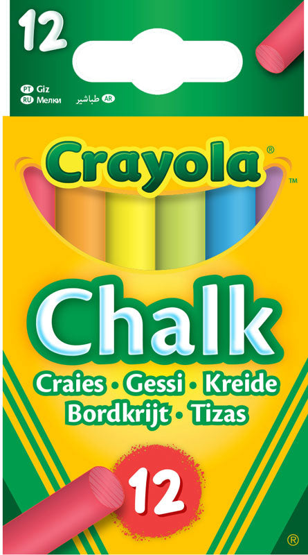 CRAYOLA ANTI DUST CHALK - COLOURED