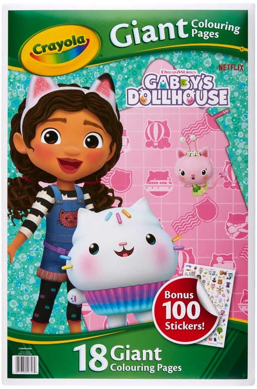 CRAYOLA GABBYS DOLLHOUSE GIANT COLOURING PAGES