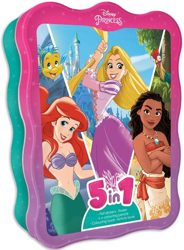 DISNEY PRINCESS: 5-IN-1 TIN