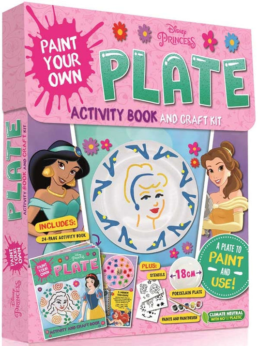 DISNEY PRINCESS PAINT YOUR OWN PLATE ACTIVITY BOOK