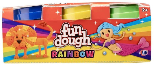 FUN DOUGH - 3 PACK DOUGH - GLITTER GLOW AND NEON ASSORTED