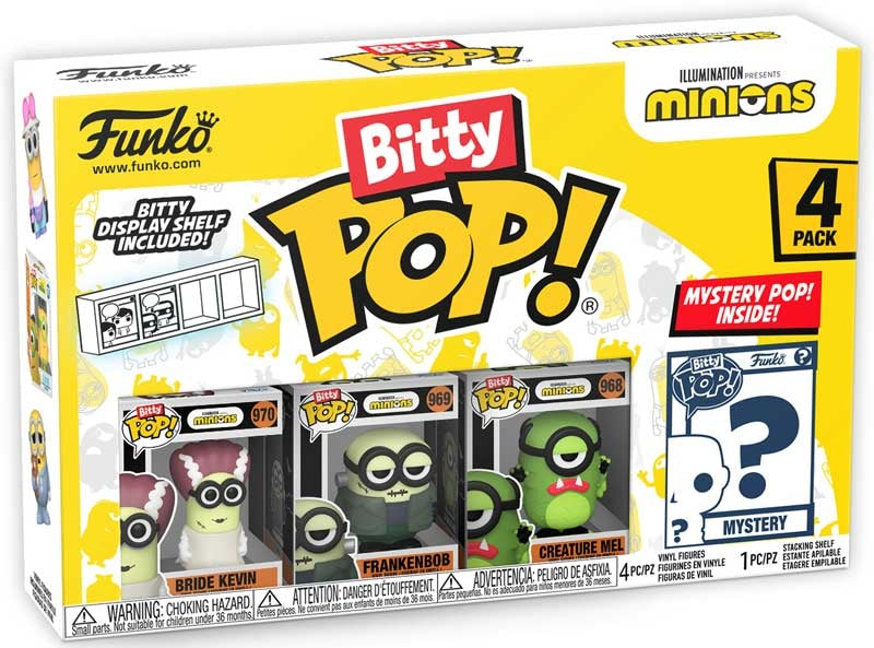 FUNKO BITTY POP: MINIONS - FRANKENBOB 4PK