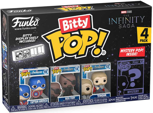 FUNKO BITTY POP: MARVEL - CAPTAIN AMERICA 4PK