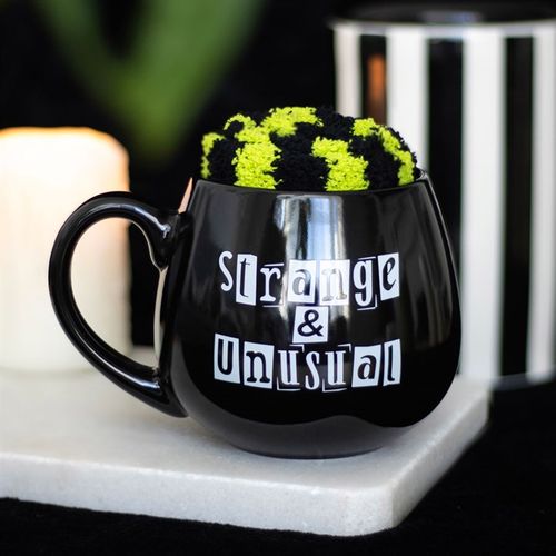 Strange & Unusual Socks & Mug set