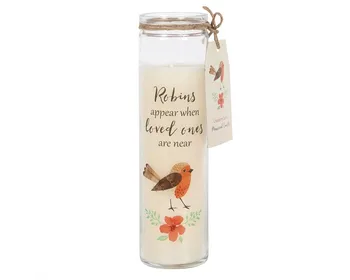 Robins Appear Candle