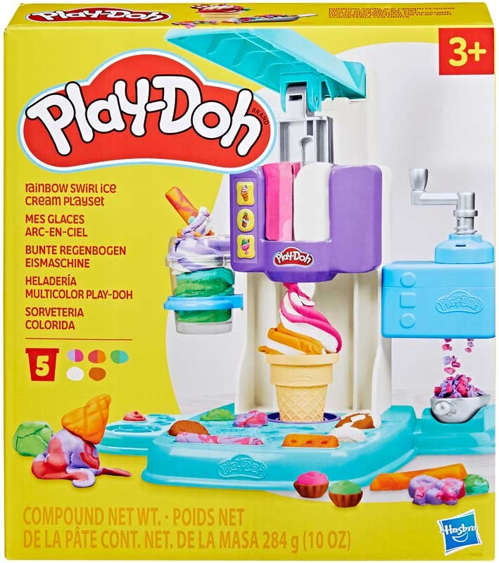 PLAY-DOH RAINBOW SWIRL ICE CREAM PLAYSET