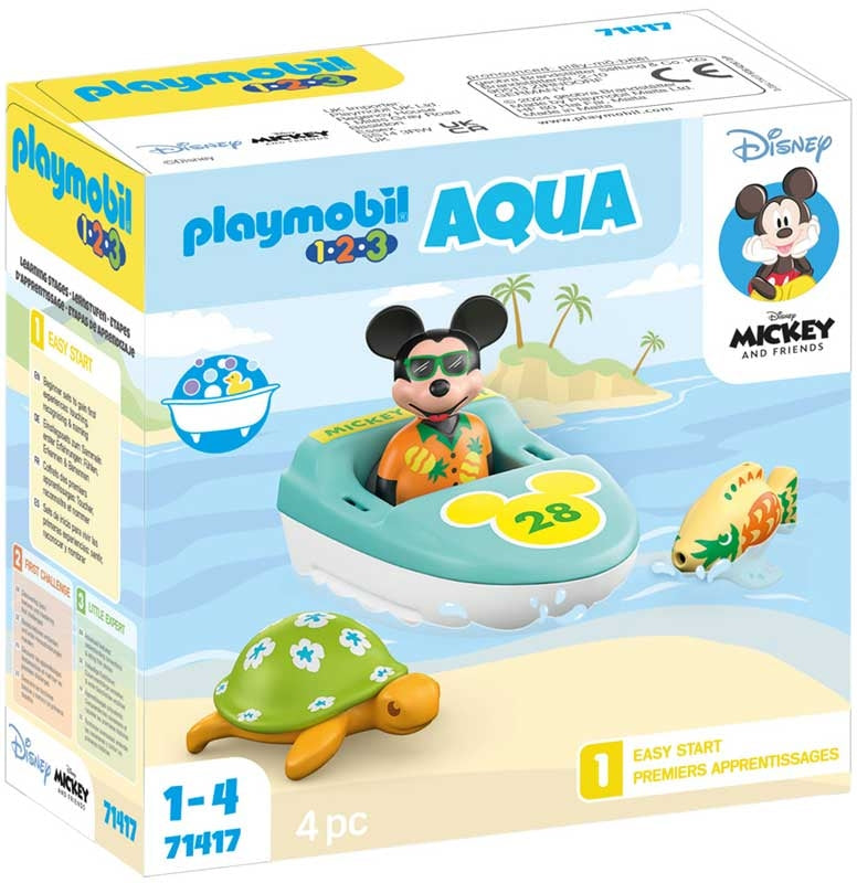 PLAYMOBIL 1.2.3 AQUA & DISNEY: MICKEYS BOAT TOUR