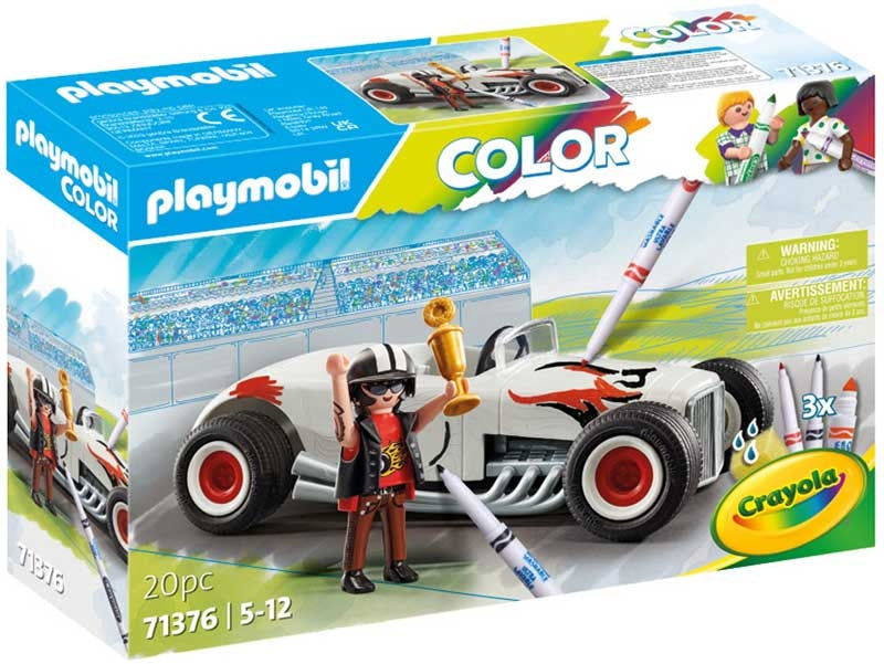 PLAYMOBIL COLOR: RACING CAR: HOT ROD WITH COLOURFUL WATER-SO